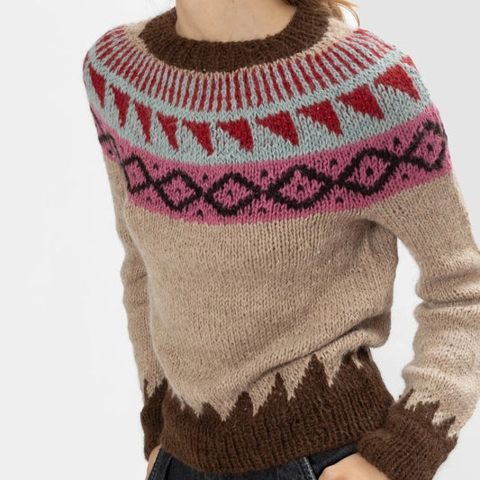 Mila Andean Llama Sweater