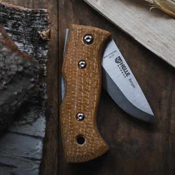 Helle Berget Folding Knife - Jute