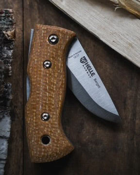Helle Berget Folding Knife - Jute