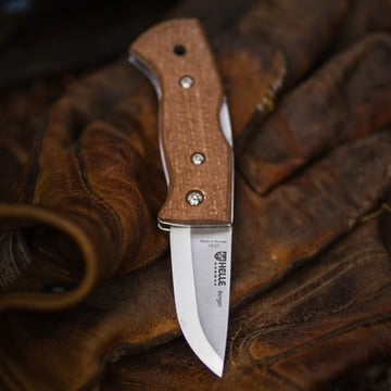 Helle Berget Folding Knife - Jute