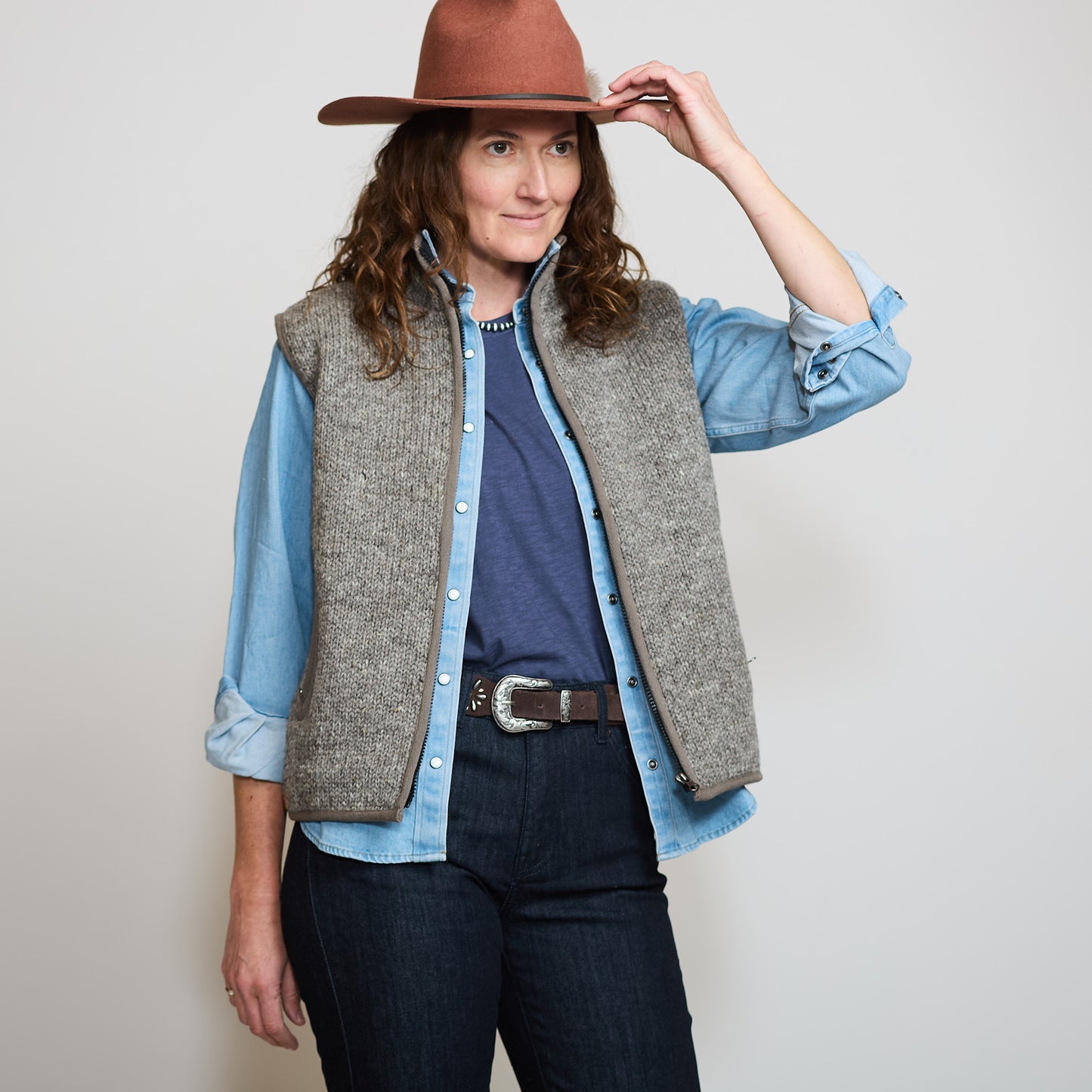 Classic Knit Bodywarmer - Grey
