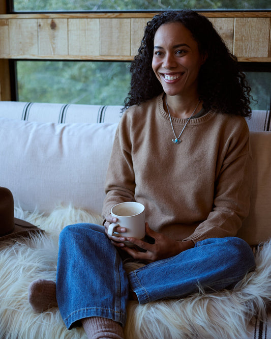 Lambswool Oversized Sweater - Camel