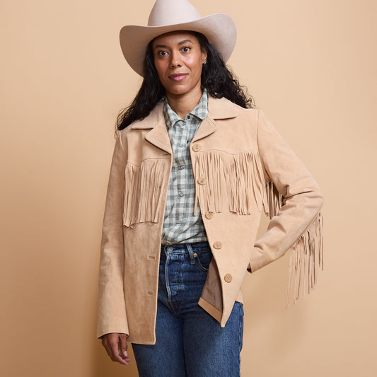 Suede Fringe Jacket