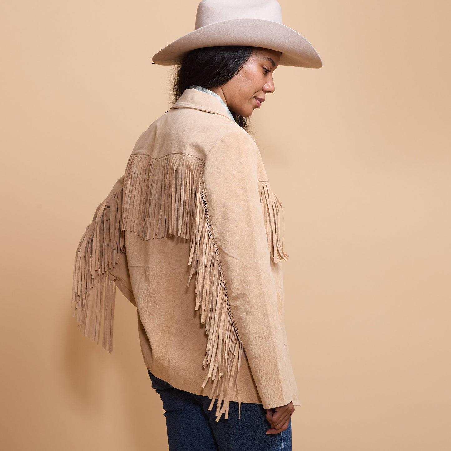 Suede Fringe Jacket