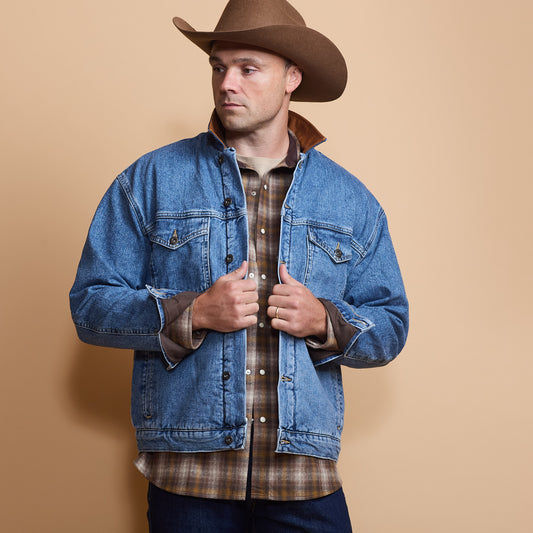 Legend Denim Jacket With Fleece Lining