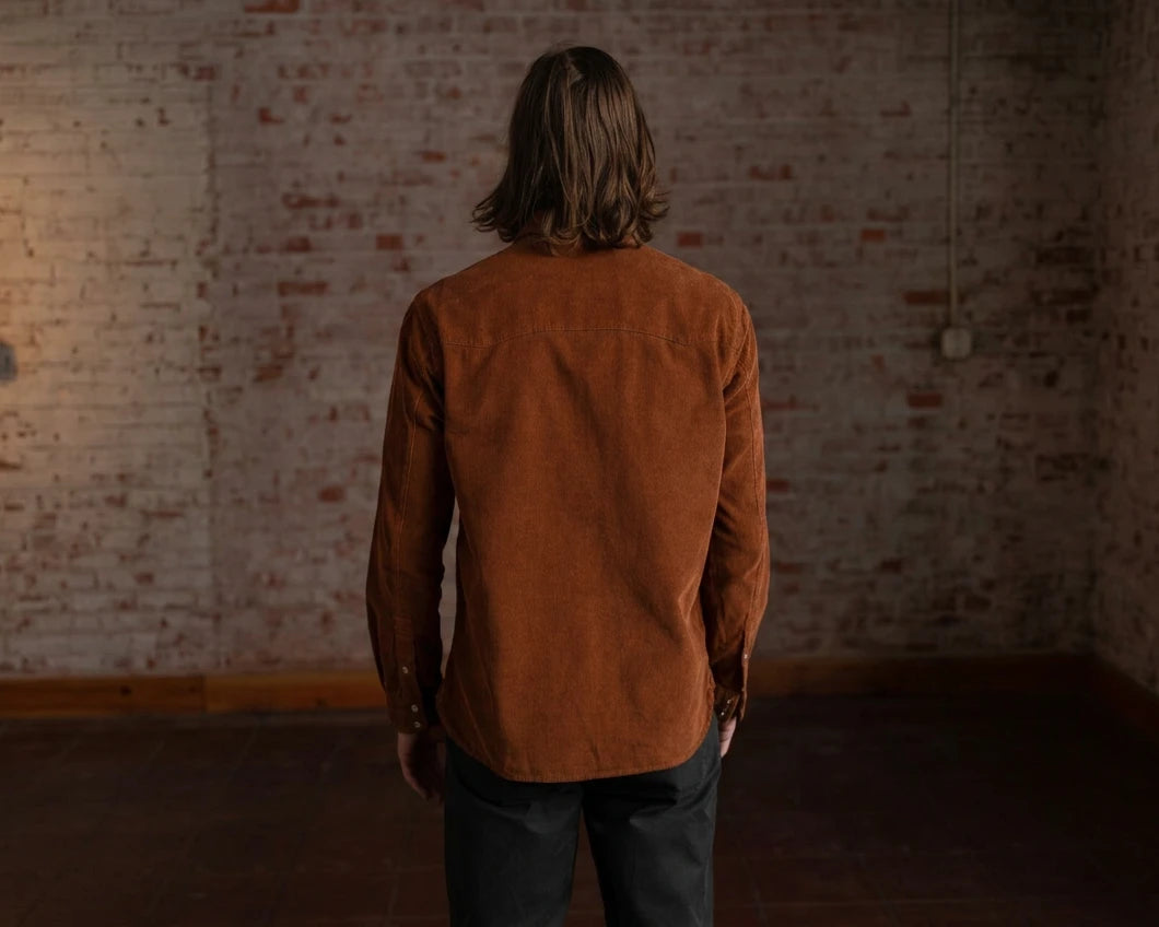 Corduroy Ojai Shirt - Rust