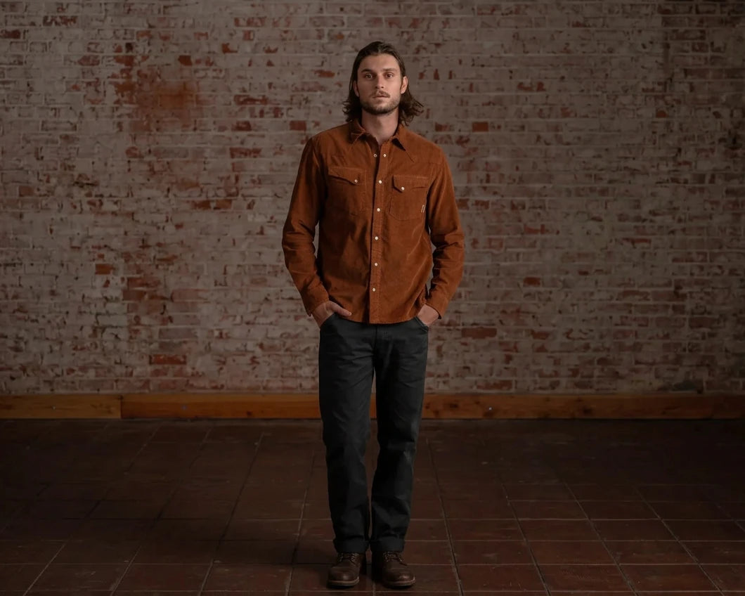 Corduroy Ojai Shirt - Rust