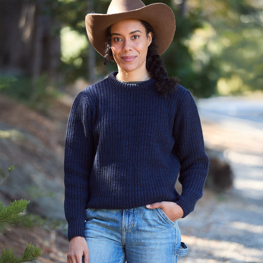 Lambswool Sweater - Navy