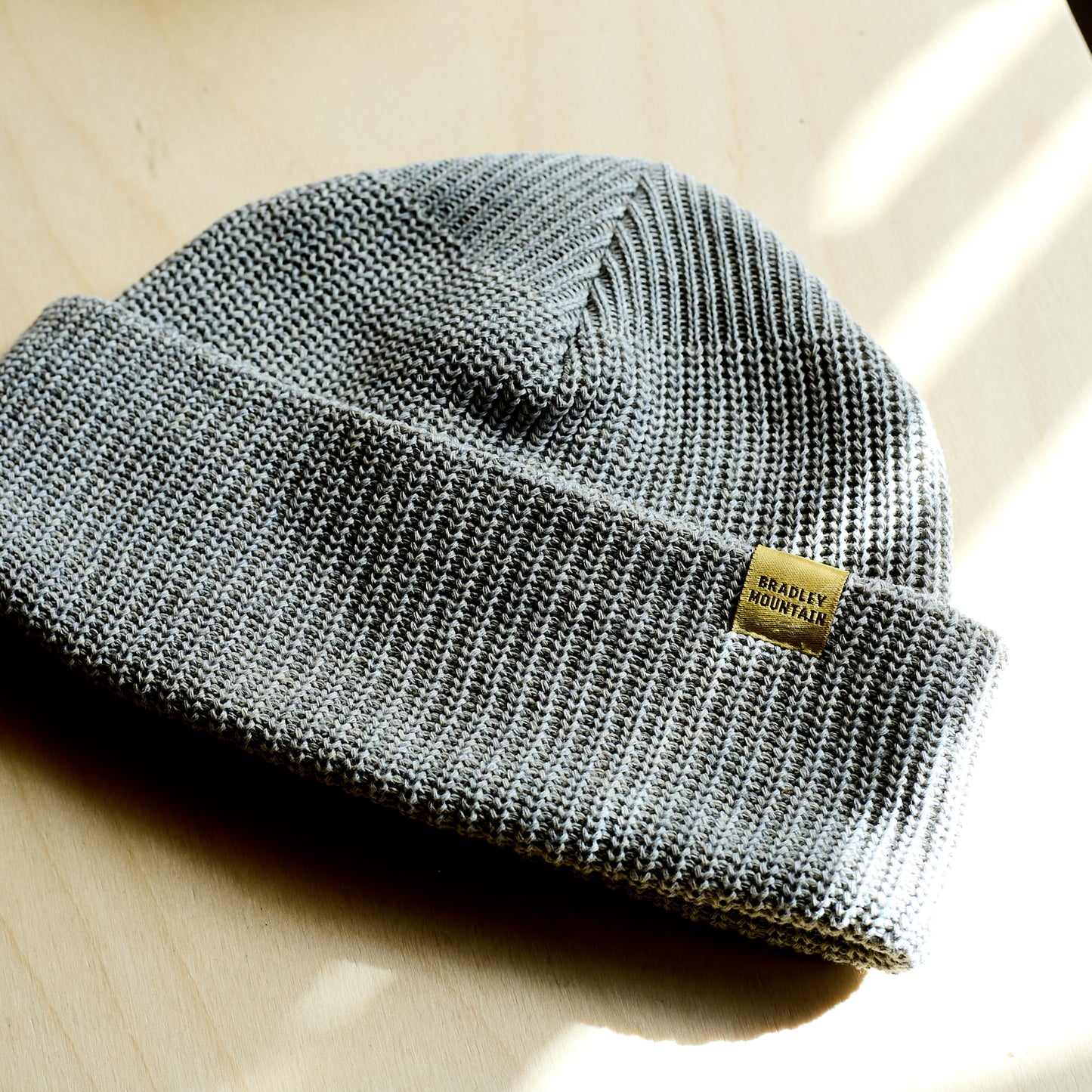 Upcycled Wool Watch Cap - Stone