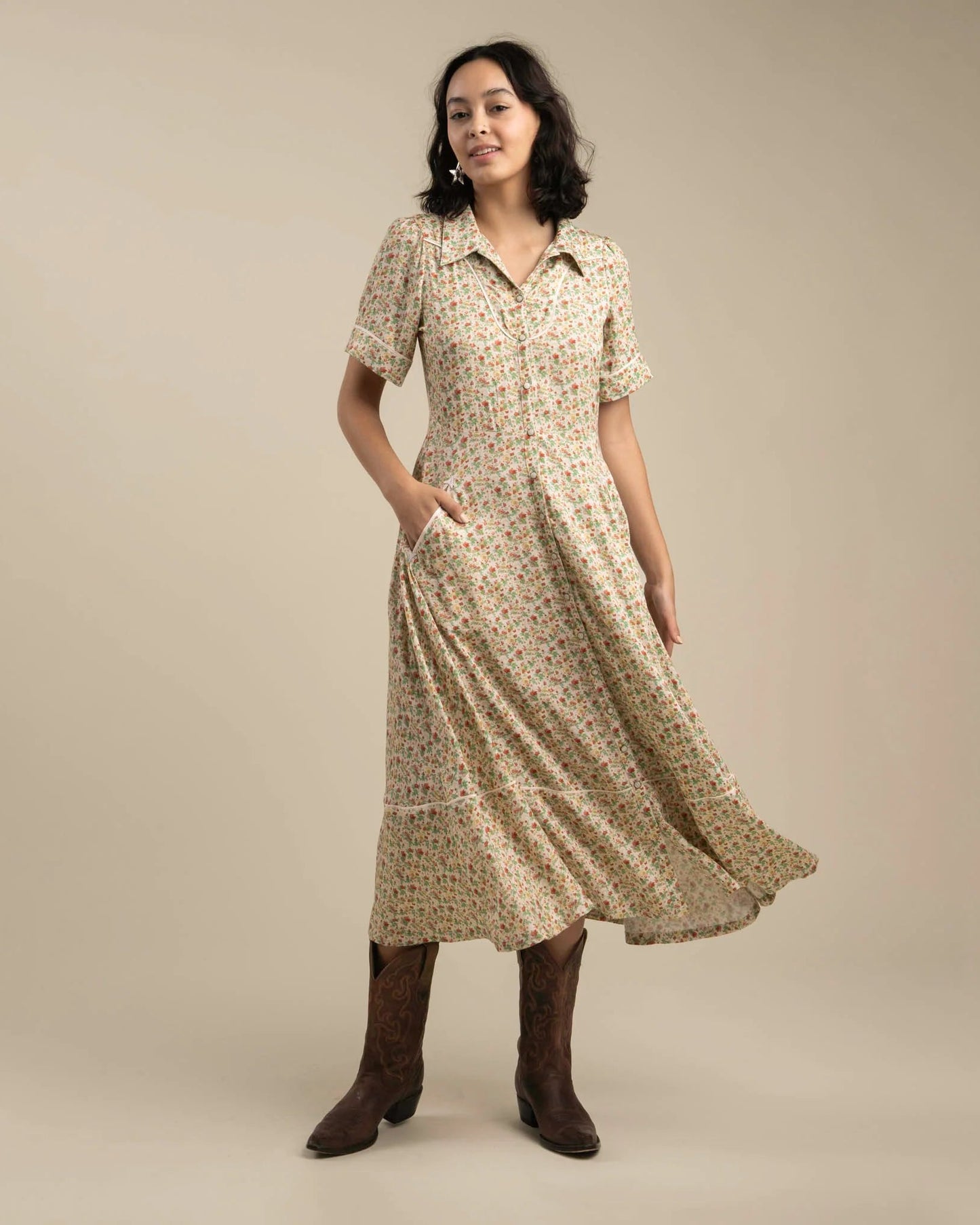 Dahlia Dress - Cream