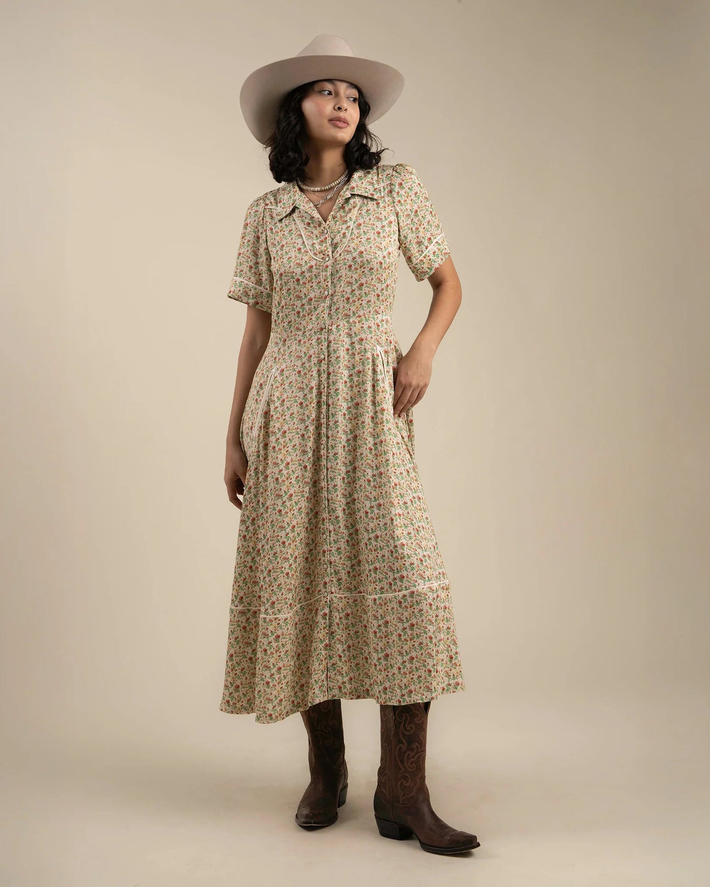 Dahlia Dress - Cream