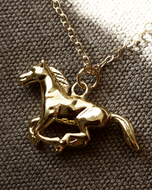 Galloping Horse Necklace