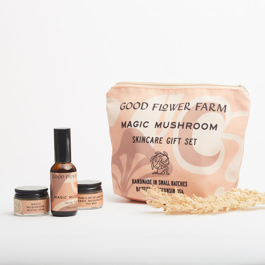 Magic Mushroom Skincare Gift Set w/ Gift Bag Zip Pouch