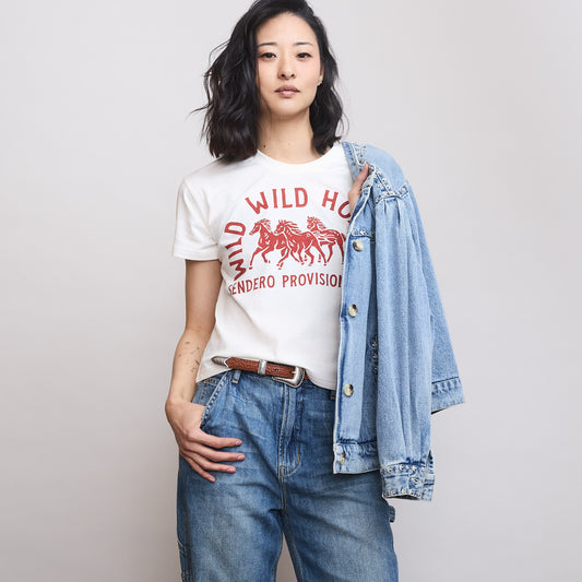 Wild Horses Crop Tee
