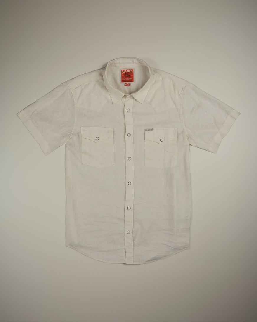 The Wyatt Pearl Snap - Bone