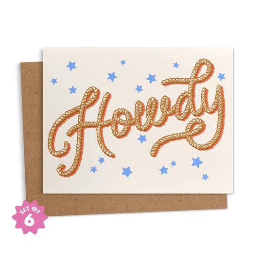 Greeting Cards - Howdy Pack of 6