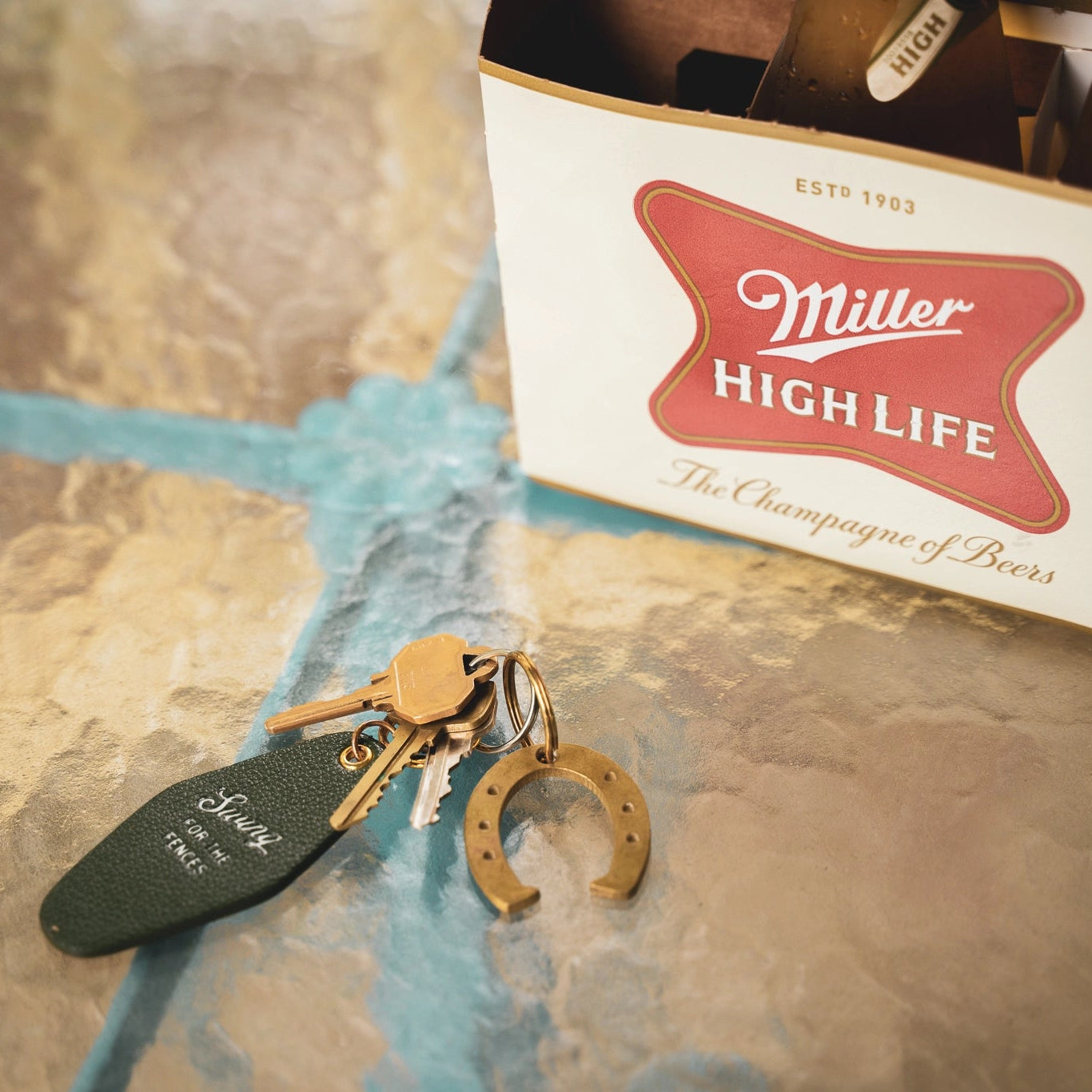 Lucky Horseshoe Bottle-Opener Keychain