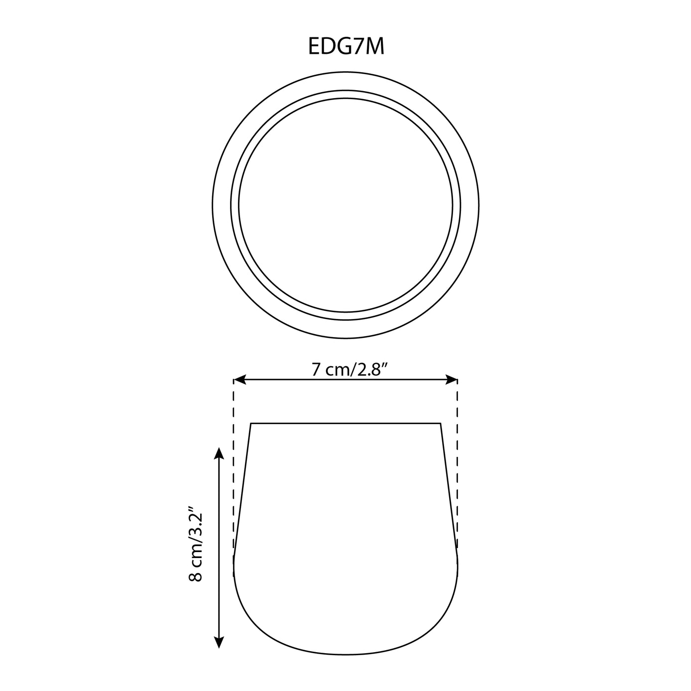 Stoneware Coffee & Tea Cup - 7.5 oz