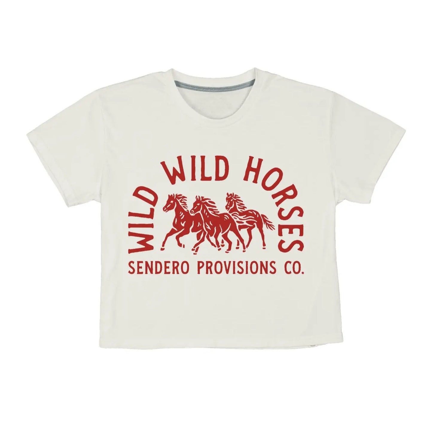 Wild Horses Crop Tee