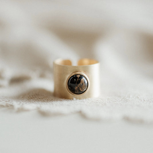 Nile Ring - Obsidian