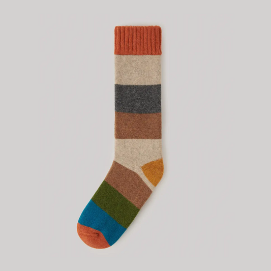 Striped Lambswool Socks