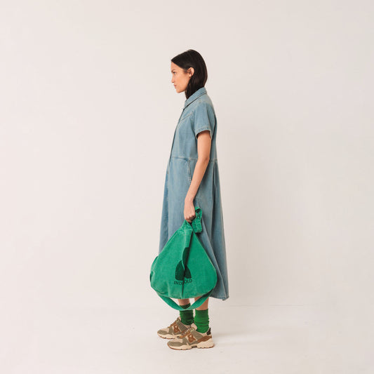 Denim Shirt Dress - Super Stone